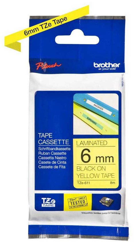 Brother TZE611 labelprinter-tape - afbeelding 9