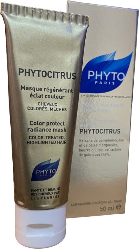 Phyto Paris Phytocitrus Haarmasker Glans en Kleurherstellend Masker 50 ml - afbeelding 1