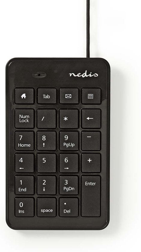 Nedis Bedraad Toetsenbord - USB-A - Kantoor - Enkelhandig - Nummeriek - Numeriek toetsenbord - afbeelding 5