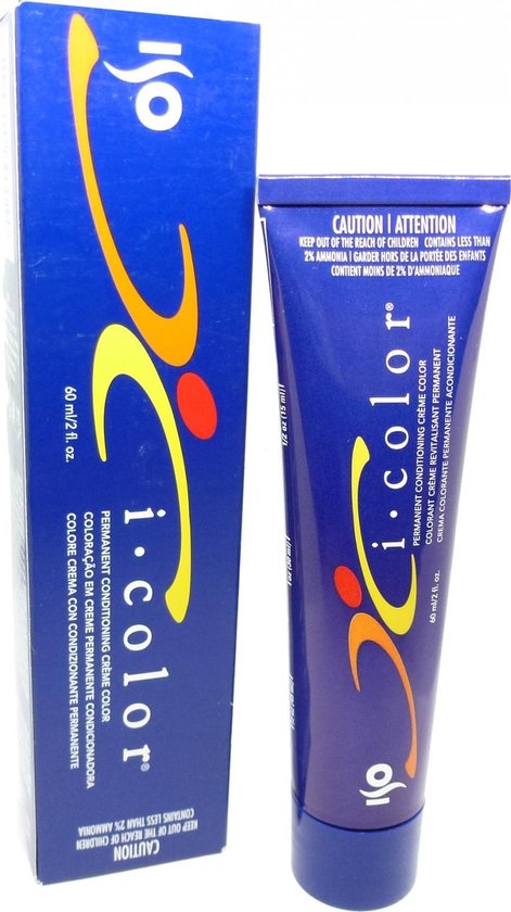 ISO - i.color - Permanent Conditioning Creme Color - 4NA (4.01) - 60 ml - afbeelding 1