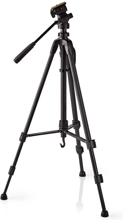 Statief - Maximaal draagvermogen: 2.5 kg - Minimale werkhoogte: 60.5 cm - Maximale werkhoogte: 147.5 cm - 3 Segmenten - Pan & Tilt - Inclusief reistas - Zelfnivellerende voeten - ABS / Aluminium - afbeelding 3