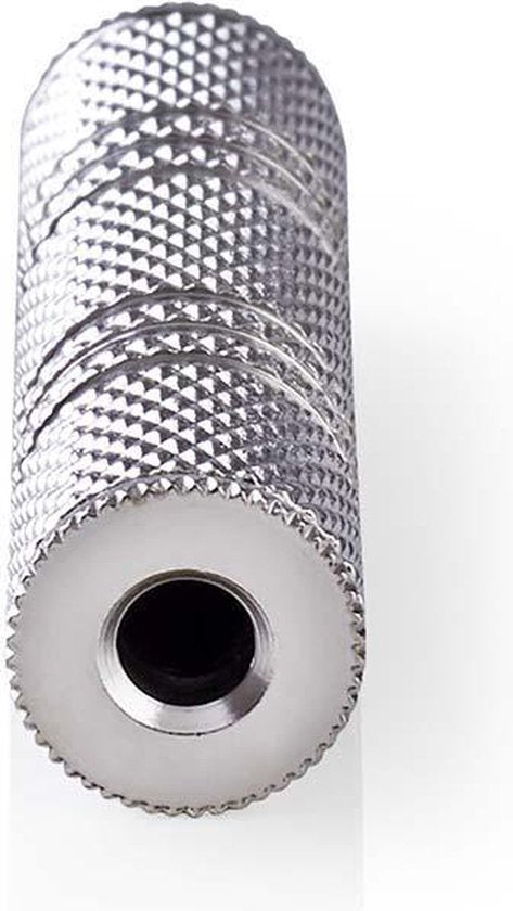 Nedis Stereo-Audioadapter - 3,5 mm Female - 3,5 mm Female - Vernikkeld - Recht - Metaal - Zilver - 10 Stuks - Polybag - afbeelding 2