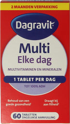 Dagravit Multi Elke Dag - Multivitaminen en mineralen - Behoud van een goede gezondheid (1) - Draagt bij aan fitheid (2) - 1 tablet per dag - 60 tabletten - afbeelding 15