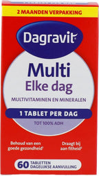Dagravit Multi Elke Dag - Multivitaminen en mineralen - Behoud van een goede gezondheid (1) - Draagt bij aan fitheid (2) - 1 tablet per dag - 60 tabletten - afbeelding 16