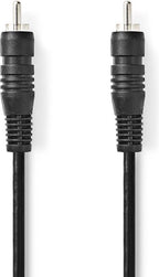 Nedis Digitale Audiokabel - RCA Male - RCA Male - Vernikkeld - 2.00 m - Rond - PVC - Zwart - Doos - afbeelding 6