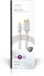 Nedis USB-C naar USB-A kabel - USB3.0 - tot / aluminium - meter - afbeelding 9