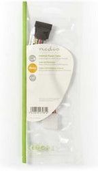 Nedis Interne Voedingskabel - Molex Male - SATA 15-Pins Female - Verguld - 0.15 m - Rond - PVC - Multicolour - Doos - afbeelding 4