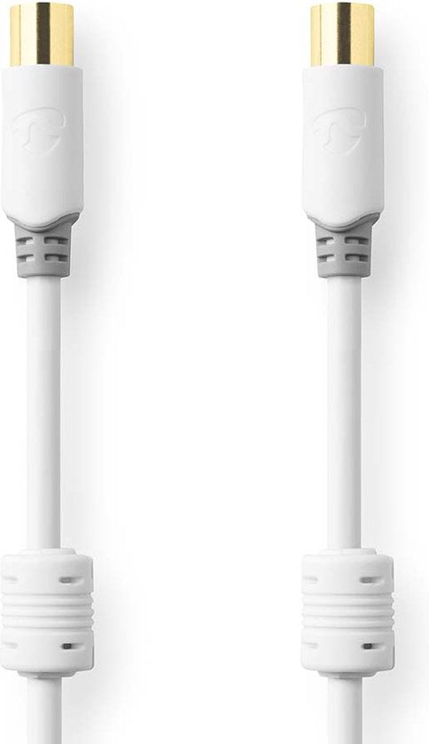 Coaxkabel 100 dB | IEC (coax) male - IEC (coax) male | 5,0 m | Wit - afbeelding 8