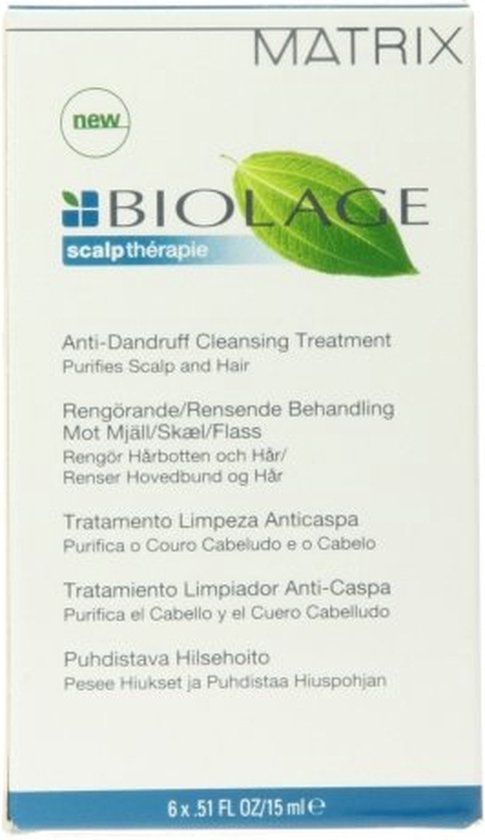 Biolage Scalptherapie Anti-dandruff Cleansing Treatment 6x15ml - afbeelding 1