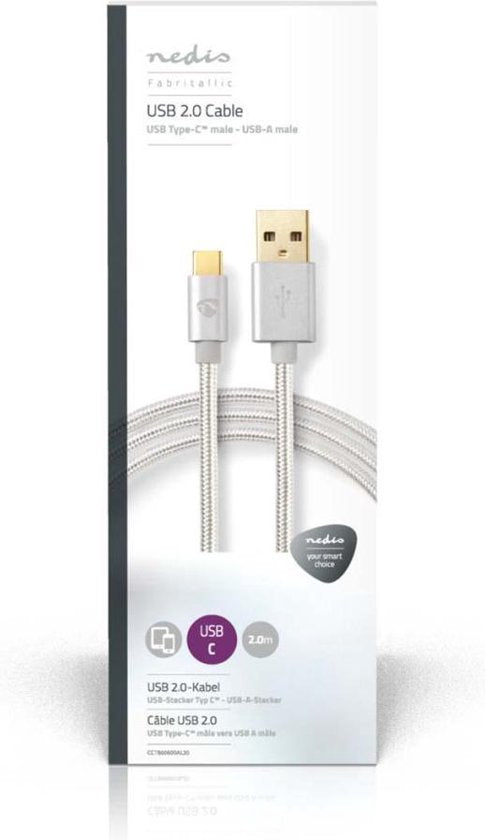 USB voor Synchroniseren, Opladen en AV-Ondersteuning | Verguld | USB C™ Male naar USB A Male | Voor Aansluiten van Smartphones en Mobiele Apparaten - afbeelding 43