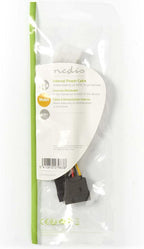 Nedis Interne Voedingskabel - Molex Male - 2x SATA 15-Pins Female - Verguld - 0.15 m - Rond - PVC - Multicolour - Envelop - afbeelding 5