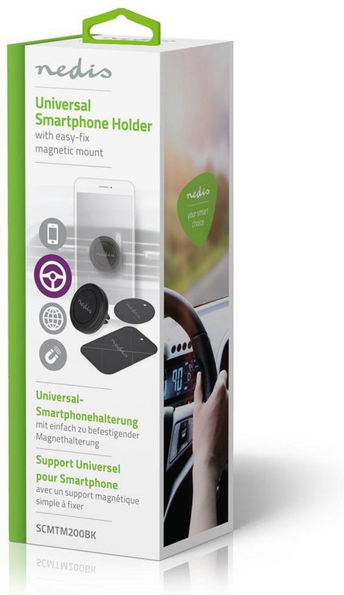 Nedis Smartphonehouder Auto - Luchtventilatie in de auto - Universeel - Telefoon met minimaal schermformaat: 4 " - Maximale schermgrootte: 6.0 " - Gefixeerd - afbeelding 9