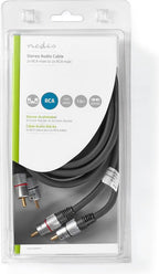 Stereo-Audiokabel | 2x RCA Male - 2x RCA Male | m | Antraciet - afbeelding 4