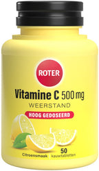 Roter Vitamine C Hooggedoseerd 500mg Citroen - 3 x 50 kauwtabletten - Voordeelverpakking - afbeelding 1