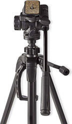 Statief - Maximaal draagvermogen: 2.5 kg - Minimale werkhoogte: 60.5 cm - Maximale werkhoogte: 147.5 cm - 3 Segmenten - Pan & Tilt - Inclusief reistas - Zelfnivellerende voeten - ABS / Aluminium - afbeelding 4