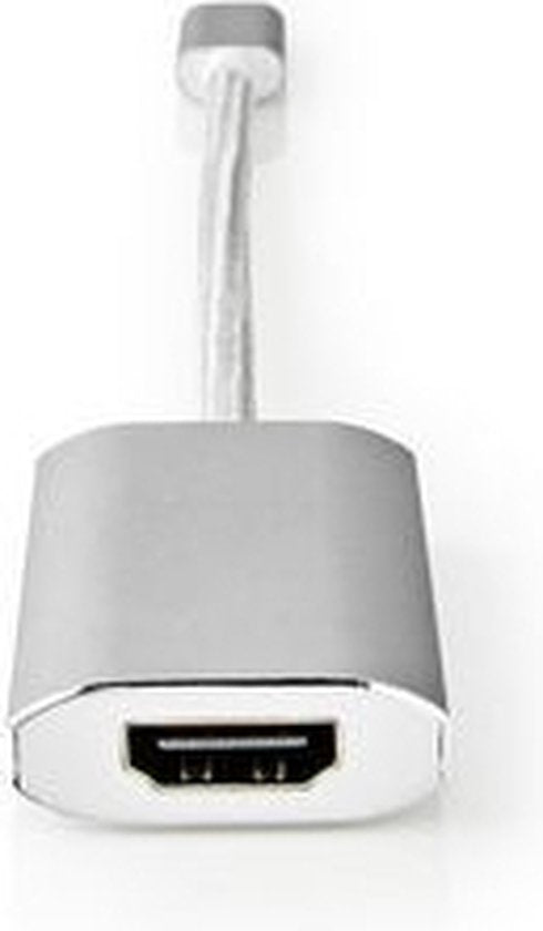 Nedis USB-C Adapter - USB 3.2 Gen 1 - USB-C Male - HDMI Output - 4K@60Hz - Power delivery - 0.20 m - Rond - Verguld - Gevlochten / Nylon - Zilver - Cover Window Box - afbeelding 10