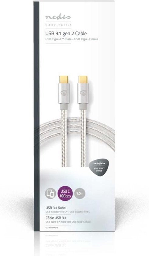USB voor Synchroniseren, Opladen en AV-Ondersteuning | Verguld | USB C™ Male naar USB C™ Male | Voor Aansluiten van Smartphones en Mobiele Apparaten - afbeelding 52