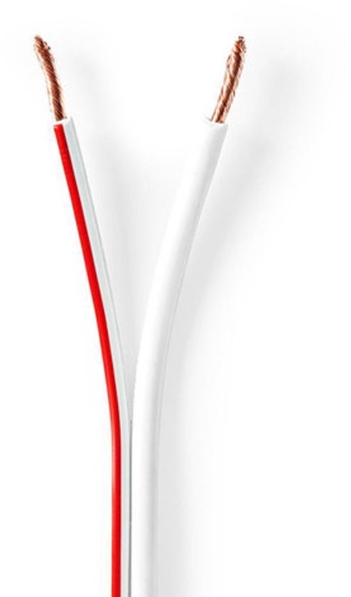 Nedis Speaker-Kabel - 2 x 2.50 mm² - Koper - 15.0 m - Rond - PVC - Wit - Rol - afbeelding 8