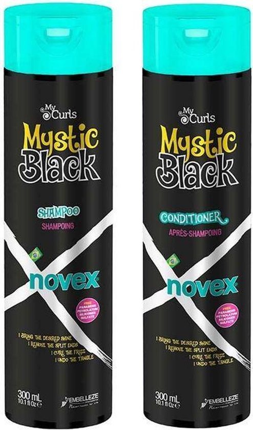 Novex - My Curls Mystic Black Shampoo + Conditioner 300 Ml - afbeelding 1