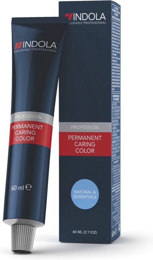 Indola Profession Permanent Caring Color Natural & Essentials 60ml – 6.23 donker blond parel goud - 3 tubes - afbeelding 2