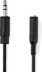 Nedis Stereo-Audiokabel - 3,5 mm Male - 6,35 mm Female - Vernikkeld - 0.20 m - Rond - Zwart - Envelop - afbeelding 2