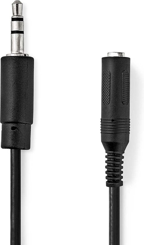Nedis Stereo-Audiokabel - 3,5 mm Male - 6,35 mm Female - Vernikkeld - 0.20 m - Rond - Zwart - Envelop - afbeelding 2