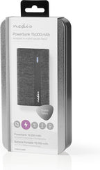 Nedis Powerbank - 15000 mAh - 2x 2.0 A - Outputs: 2 - Output: 2x USB-A - Inputs: 1x Micro USB - Lithium-Polymeer - afbeelding 11
