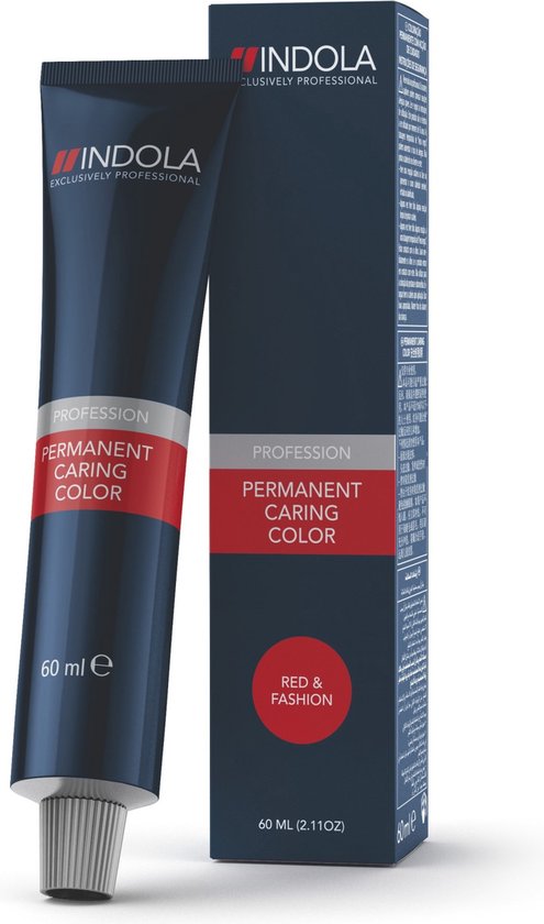 Indola Profession Permanent Caring Color Red & Fashion 60ml – 4.80 middel bruin chocolade natuur - 3 tubes - afbeelding 2