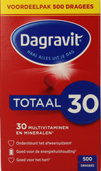 Dagravit Totaal 30 Multivitaminen Voordeelverpakking - Vitamine A, C en het mineraal selenium ondersteunen het afweersysteem - 550 dragees - afbeelding 18