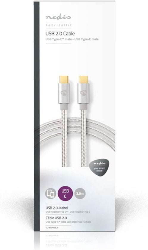 USB voor Synchroniseren, Opladen en AV-Ondersteuning | Verguld | USB C™ Male naar USB C™ Male | Voor Aansluiten van Smartphones en Mobiele Apparaten - afbeelding 23