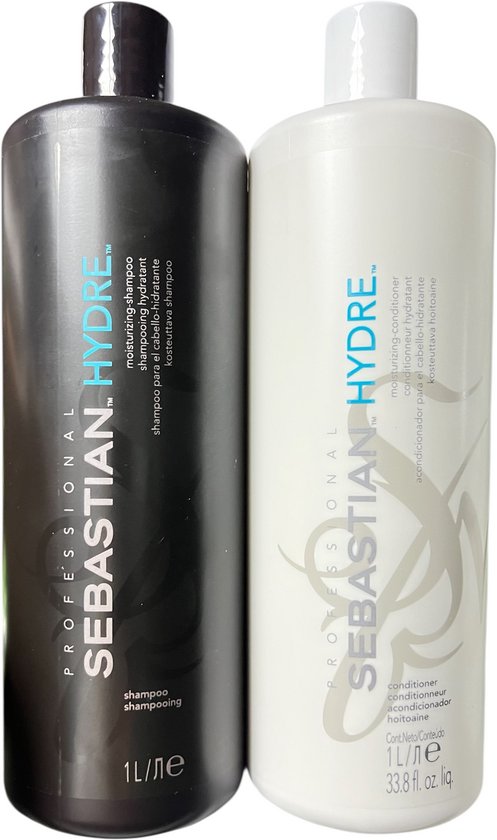 Sebastian Hydre Shampoo 1000 ml + Hydre Conditioner 1000 ml - afbeelding 1