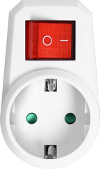 Doorvoerstekker met schakelaar - 2x - Schuko - splitter - verdeelstekker - Wit - afbeelding 11