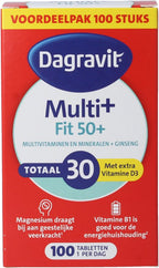 Dagravit Totaal 30 Vitaal 50+ Multivitaminen voordeelverpakking - Vitamine B1, B2, B3, B5, B6, B12 en koper dragen bij aan een goede energiehuishouding - 100 tabletten - afbeelding 15