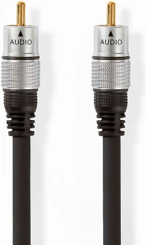 Nedis Digitale Audiokabel - RCA Male - RCA Male - Verguld - m - Rond - PVC - Antraciet - Doos - afbeelding 12