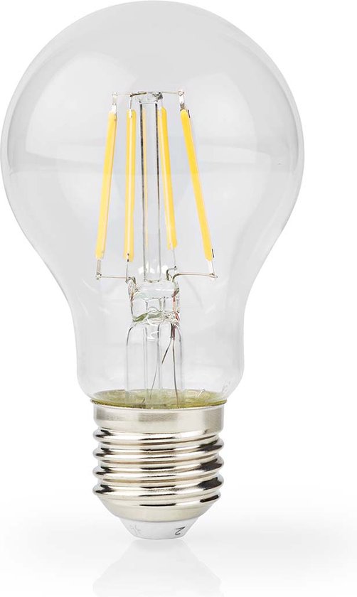Nedis LED-Filamentlamp E27 - A60 - 7 W - 806 lm - 2700 K - Dimbaar - Warm Wit - Retrostijl - 3 Stuks - afbeelding 3
