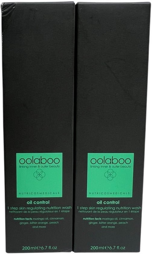 2x Oolaboo oil control wash - 200 ml - afbeelding 1