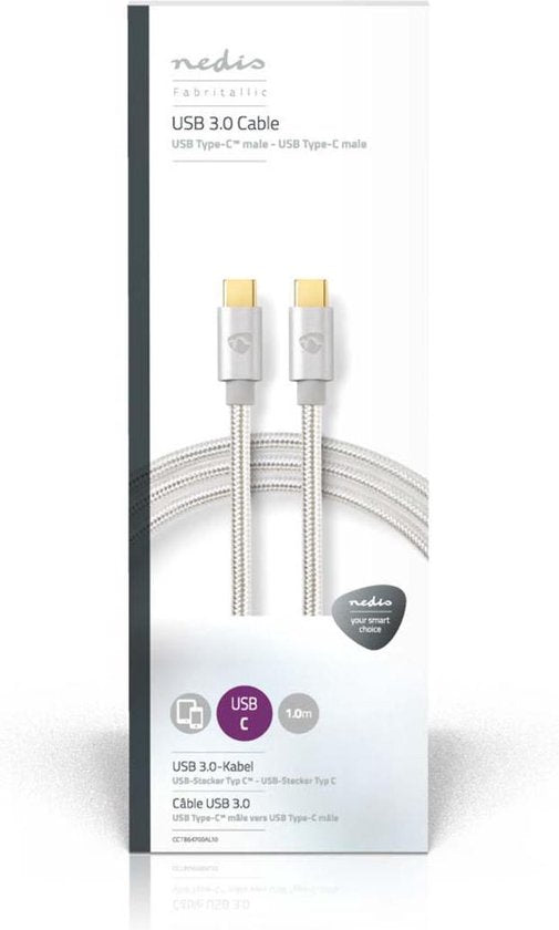 Nedis USB-kabel m 3.2 Gen 1 (3.1 Gen 1) USB C Aluminium - afbeelding 12