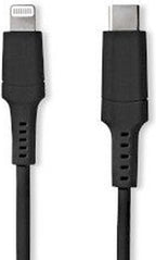 Nedis Lightning Kabel - USB 2.0 - Apple Lightning 8-Pins - USB-C Male - 480 Mbps - Vernikkeld - 2.00 m - Rond - PVC - Zwart - Doos - afbeelding 8