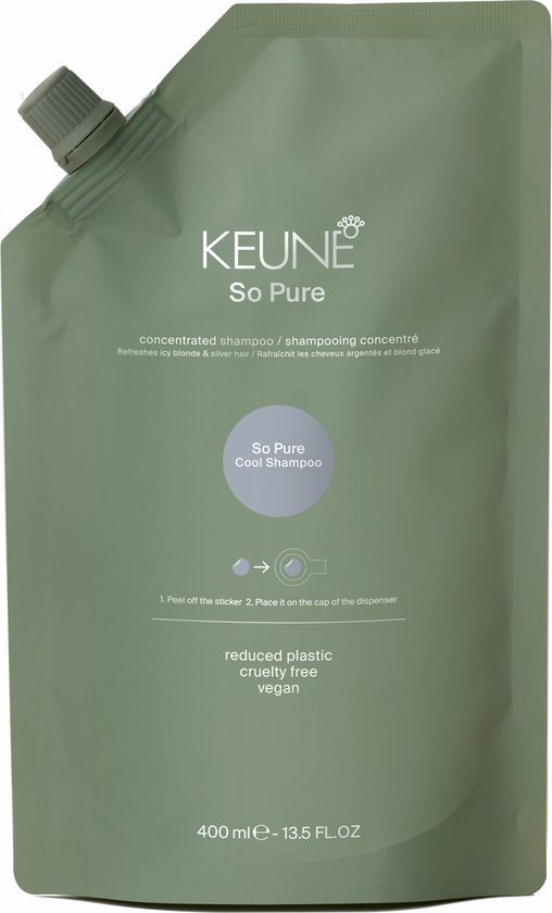 Keune So Pure Cool Shampoo Refill 400 ml - afbeelding 1