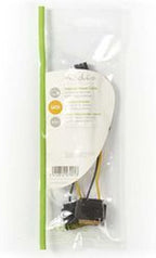Nedis Interne Voedingskabel - 2x SATA 15-Pins Male - PCI-Express Female - Verguld - 0.20 m - Rond - PVC - Geel / Zwart - Polybag - afbeelding 4