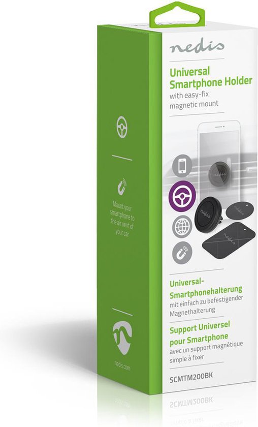 Nedis Smartphonehouder Auto - Luchtventilatie in de auto - Universeel - Telefoon met minimaal schermformaat: 4 " - Maximale schermgrootte: 6.0 " - Gefixeerd - afbeelding 10