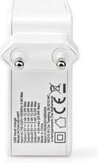 Nedis Oplader - 24 W - 4x 2.4 A - Outputs: 4 - 4x USB-A - Geen Kabel Inbegrepen - Single Voltage Output - Wit - afbeelding 14