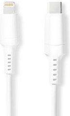 Nedis Lightning Kabel - USB 2.0 - Apple Lightning 8-Pins - USB-C Male - 480 Mbps - Vernikkeld - 1.00 m - Rond - PVC - Wit - Doos - afbeelding 11