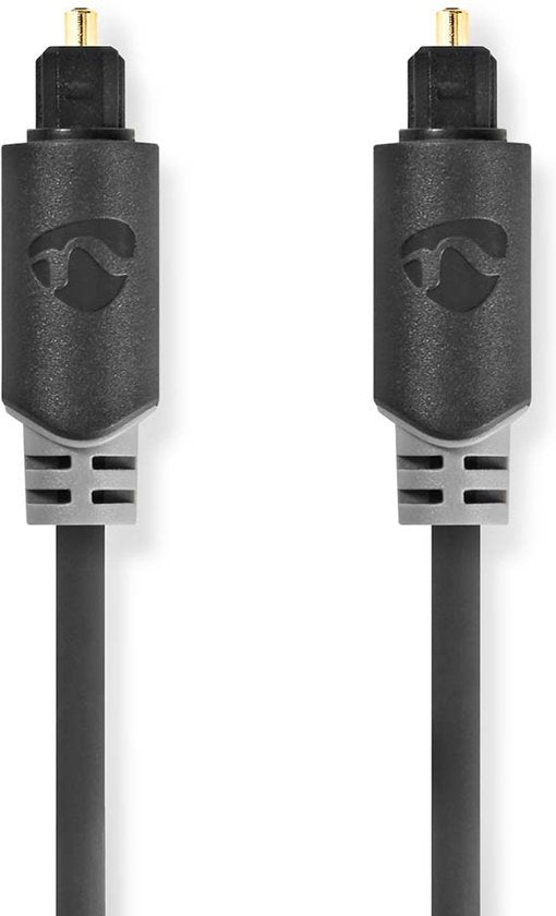 Nedis Optische Audiokabel - TosLink Male - TosLink Male - m - Rond - PVC - Antraciet - Doos - afbeelding 31