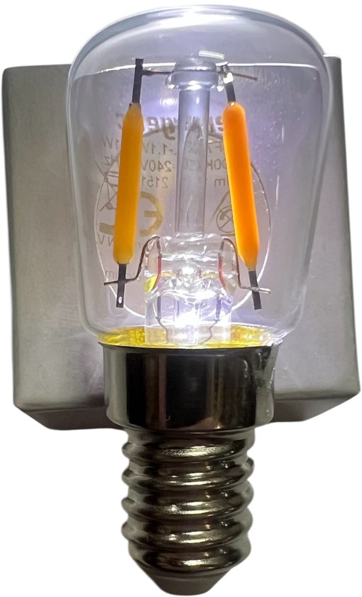 8 x Energetic E14 T25 1,1 W (14 W) Warm White (2200 k) Koelkast / Oven / Schakelbordlamp - afbeelding 4