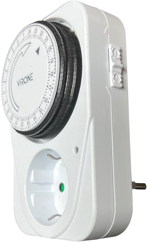 Virone MT-1 (GS) Mechanische Timer, Stopcontact 3500w, 15 Min Intervaltimer - afbeelding 2