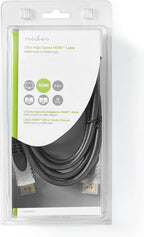 Nedis HDMI Kabel - HDMI Connector - HDMI Connector - 8K@60Hz - Verguld - 2.00 m - Recht - PVC - Antraciet - Doos - afbeelding 2