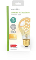 Nedis LED-Filamentlamp E27 - A60 - 3.8 W - 250 lm - 2100 - Dimbaar - Extra Warm Wit - Retrostijl - 1 Stuks - afbeelding 2
