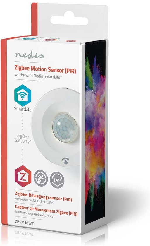Nedis SmartLife Bewegingssensor - Zigbee 3.0 - Batterij Gevoed - IP20 - Detectiehoek: 120 ° - Detectiebereik: 5 m - Max. batterijduur: 12 Maanden - Wit - afbeelding 17
