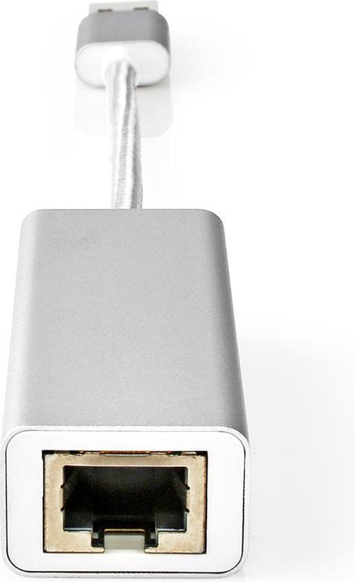 Nedis USB-netwerkadapter - USB 3.2 Gen 1 - 1 Gbps - USB-A Male - RJ45 Female - 0.20 m - Rond - Verguld - Koper - Zilver - Cover Window Box - afbeelding 2